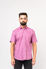 Onion Pink Sanganeri Shirt