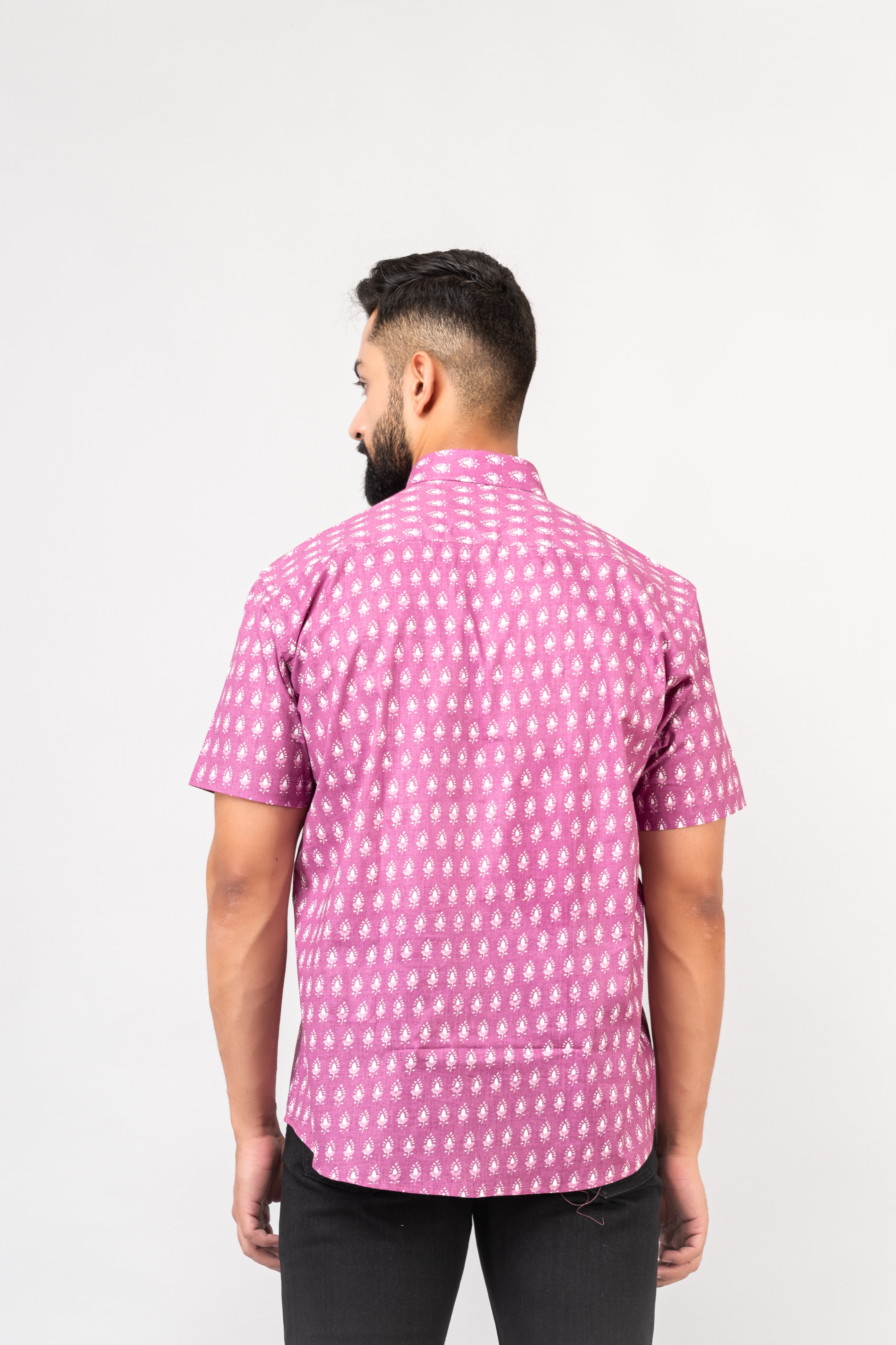 Onion Pink Sanganeri Shirt