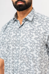 Grey Sanganeri Shirt