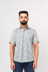 Grey Sanganeri Shirt