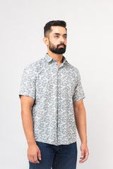 Grey Sanganeri Shirt