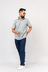 Grey Sanganeri Shirt