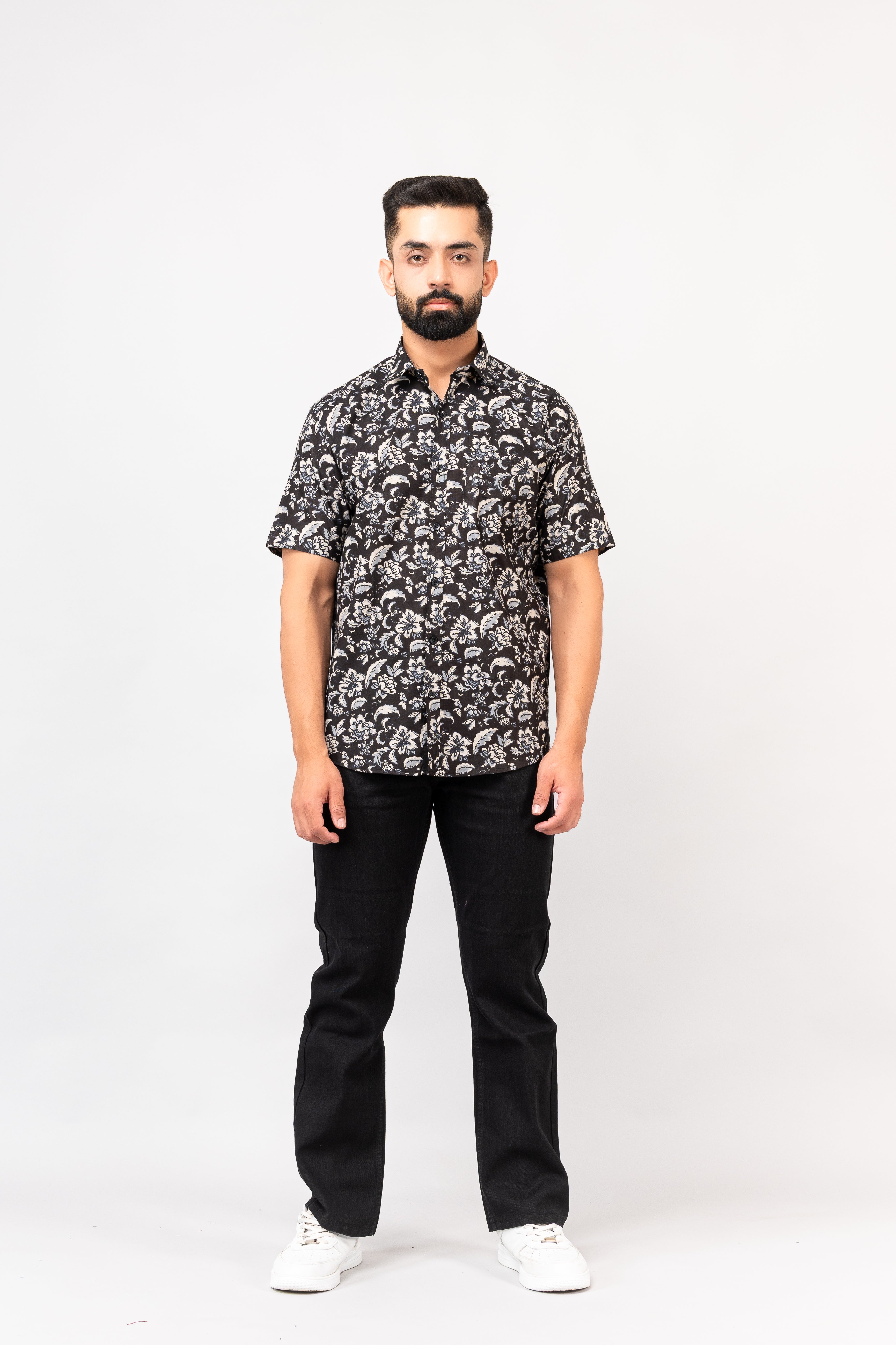 Black Sanganeri Shirt