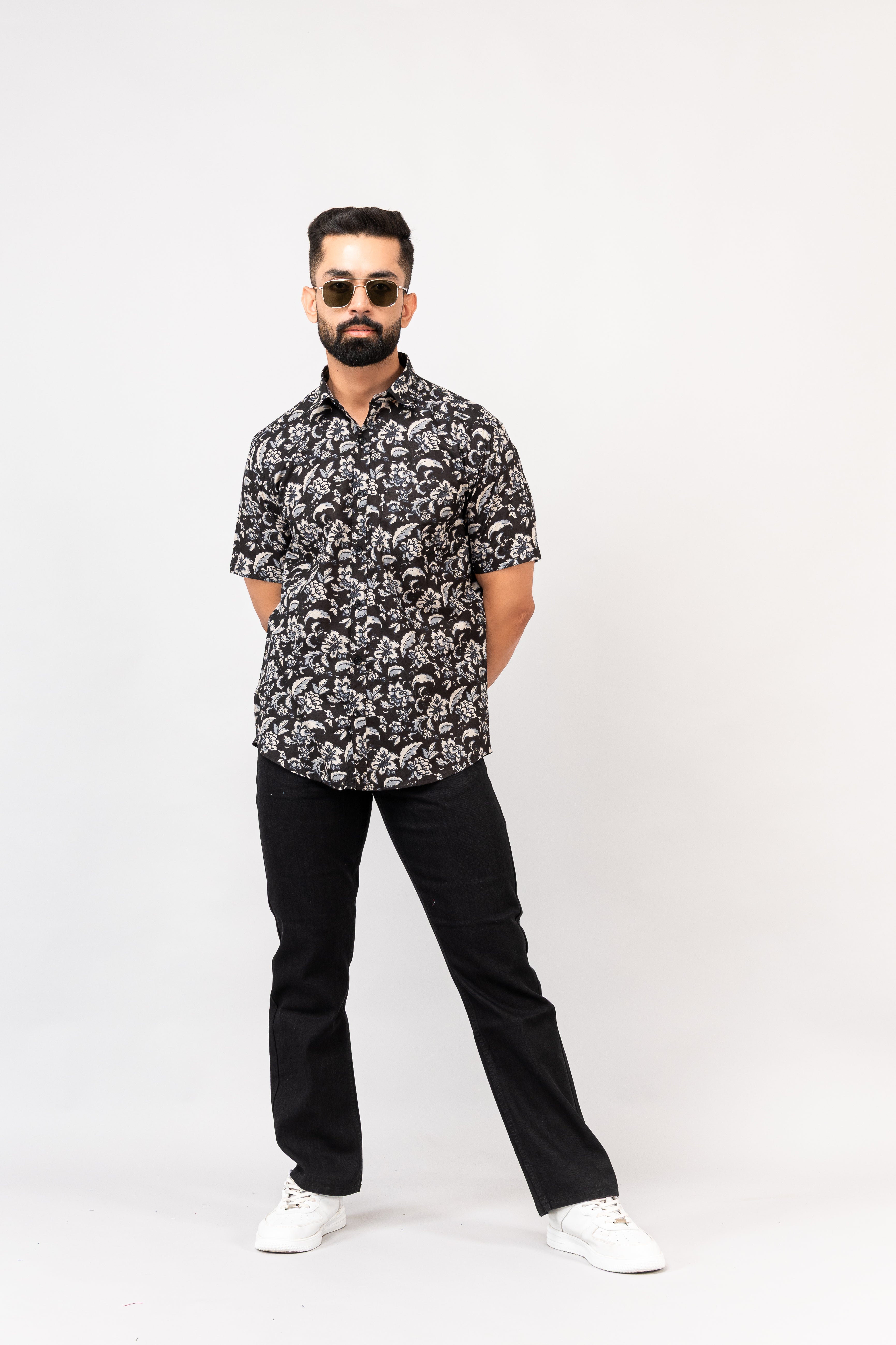 Black Sanganeri Shirt
