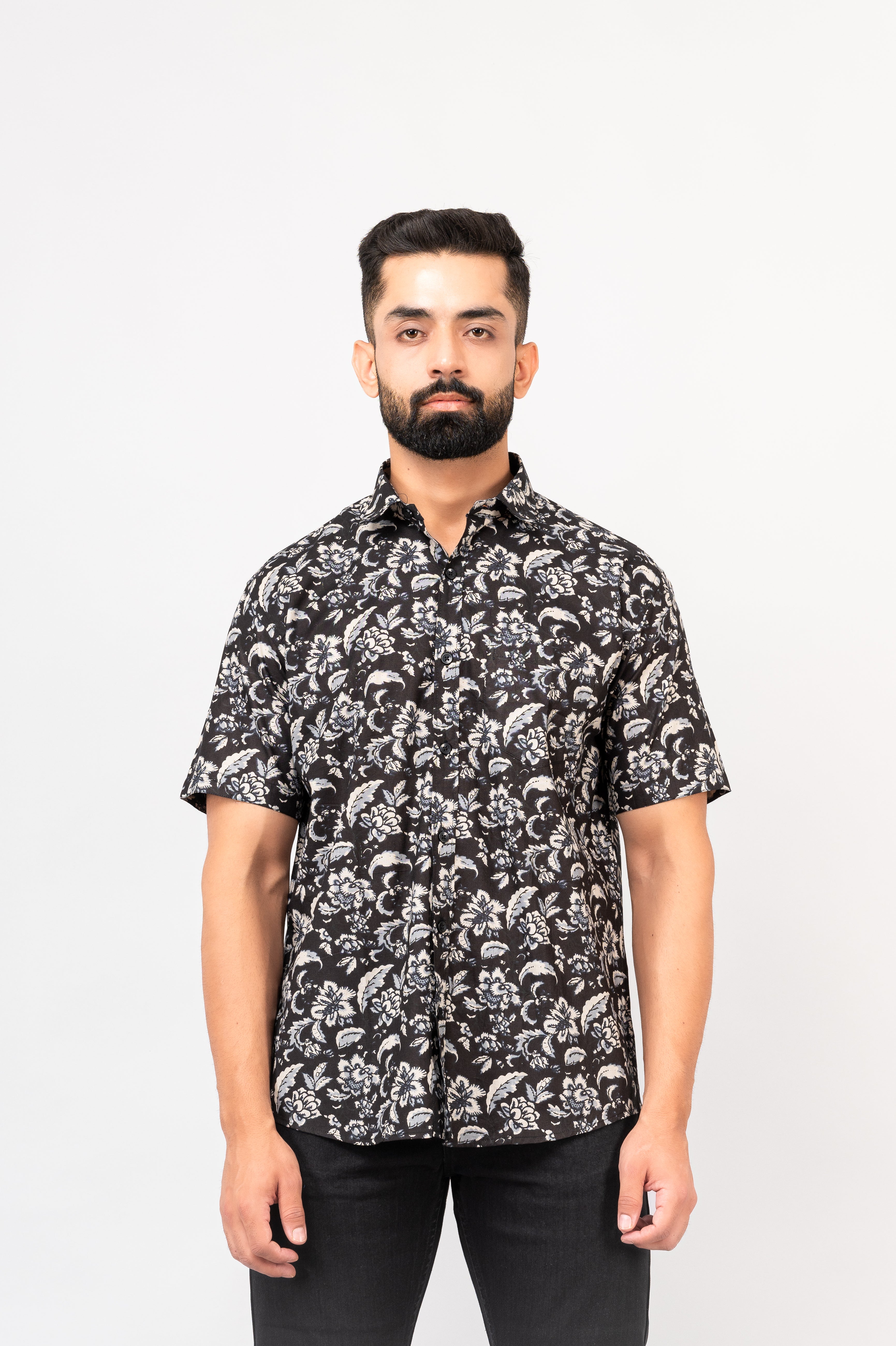 Black Sanganeri Shirt