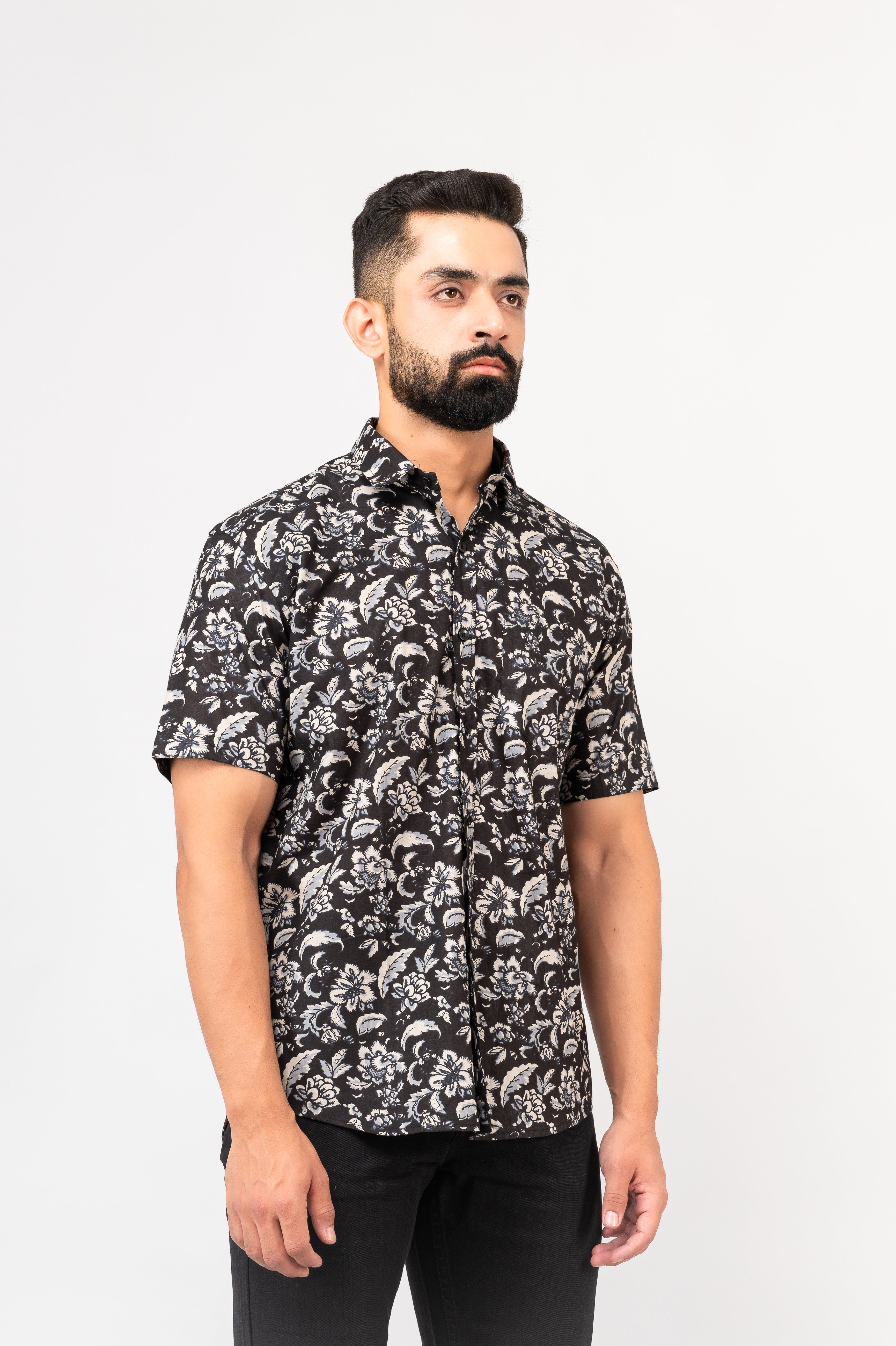 Black Sanganeri Shirt