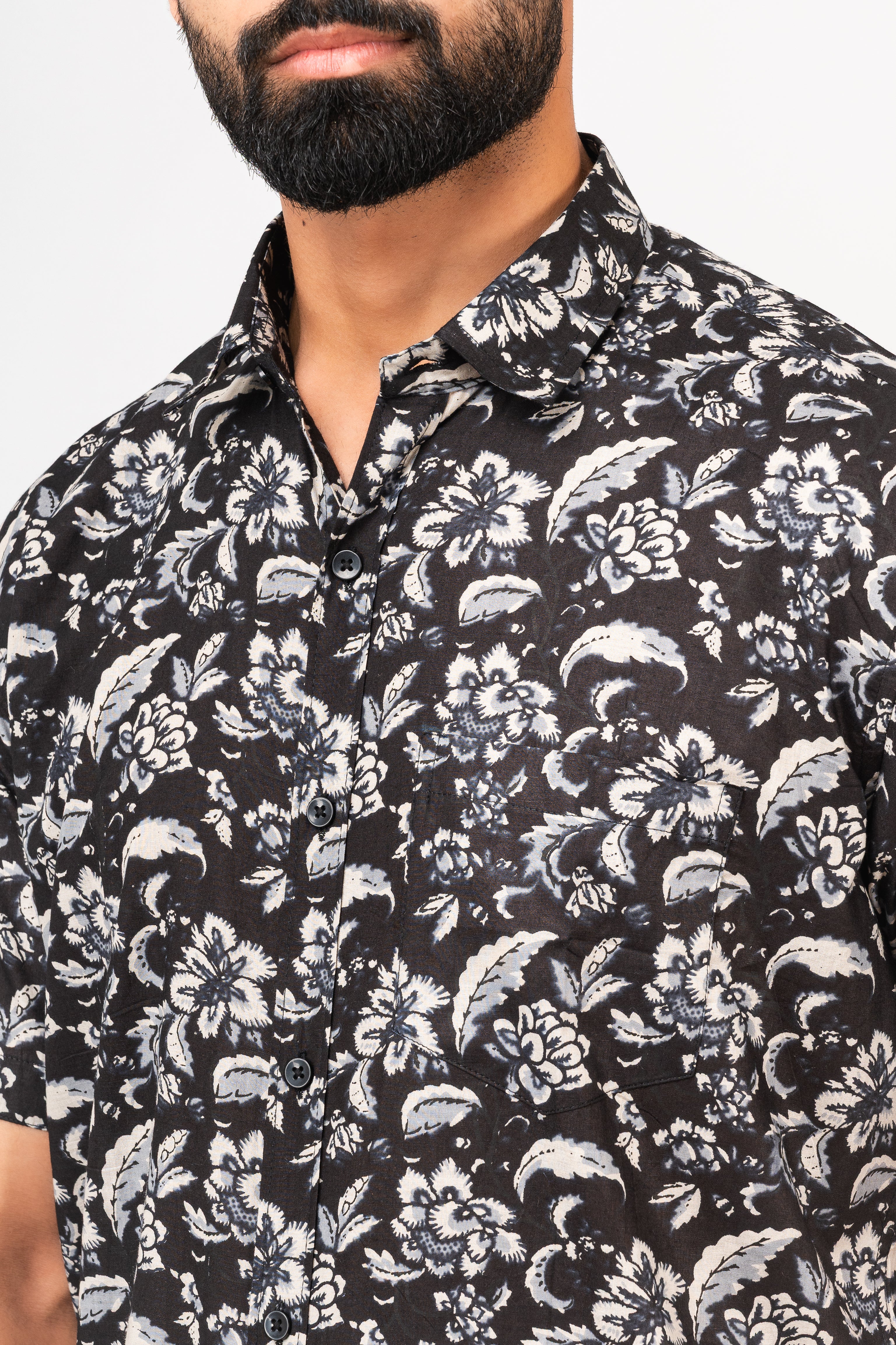 Black Sanganeri Shirt