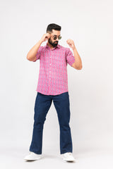 Pink Sanganeri Shirt