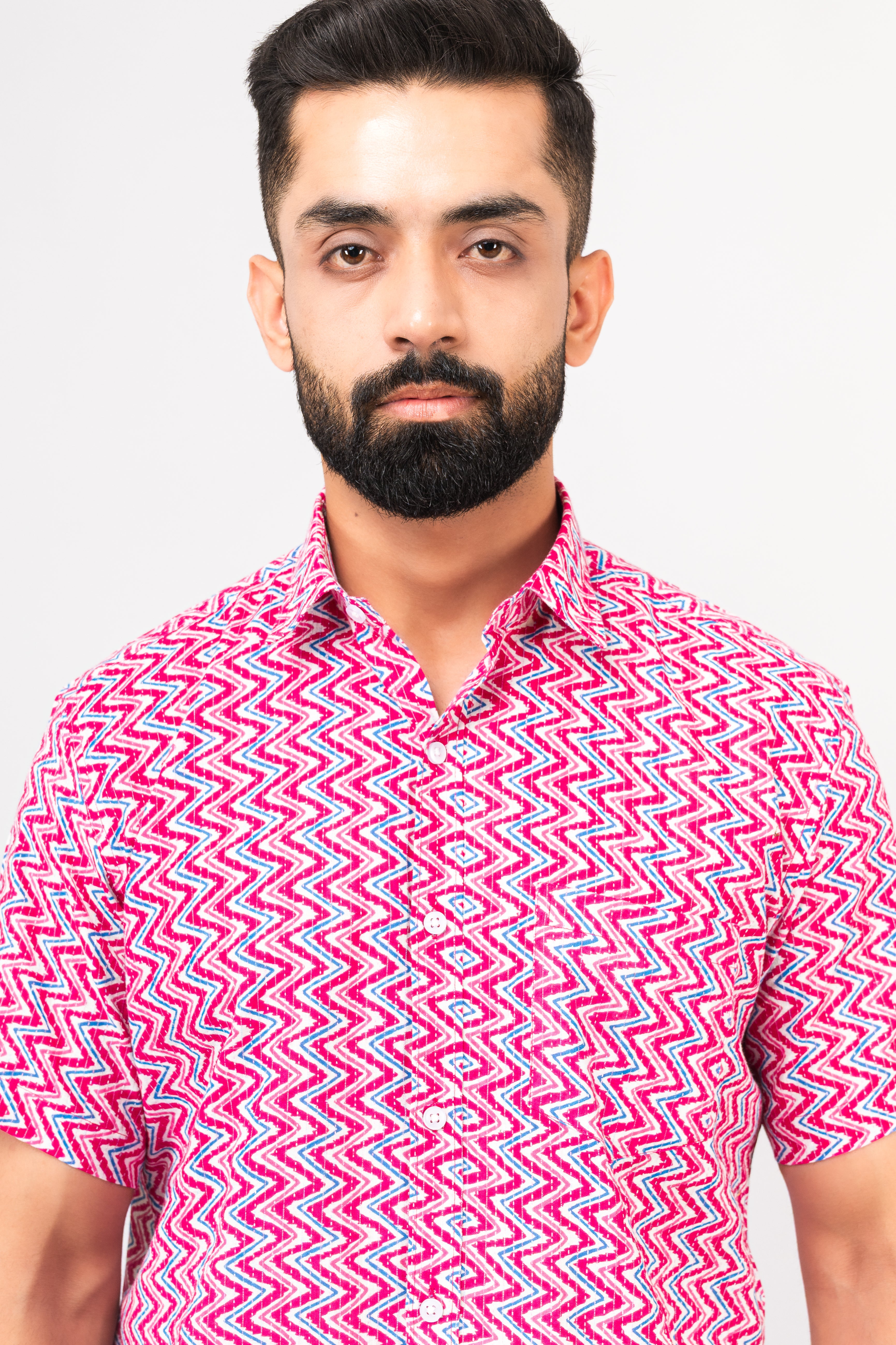 Pink Sanganeri Shirt