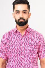 Pink Sanganeri Shirt