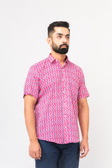 Pink Sanganeri Shirt