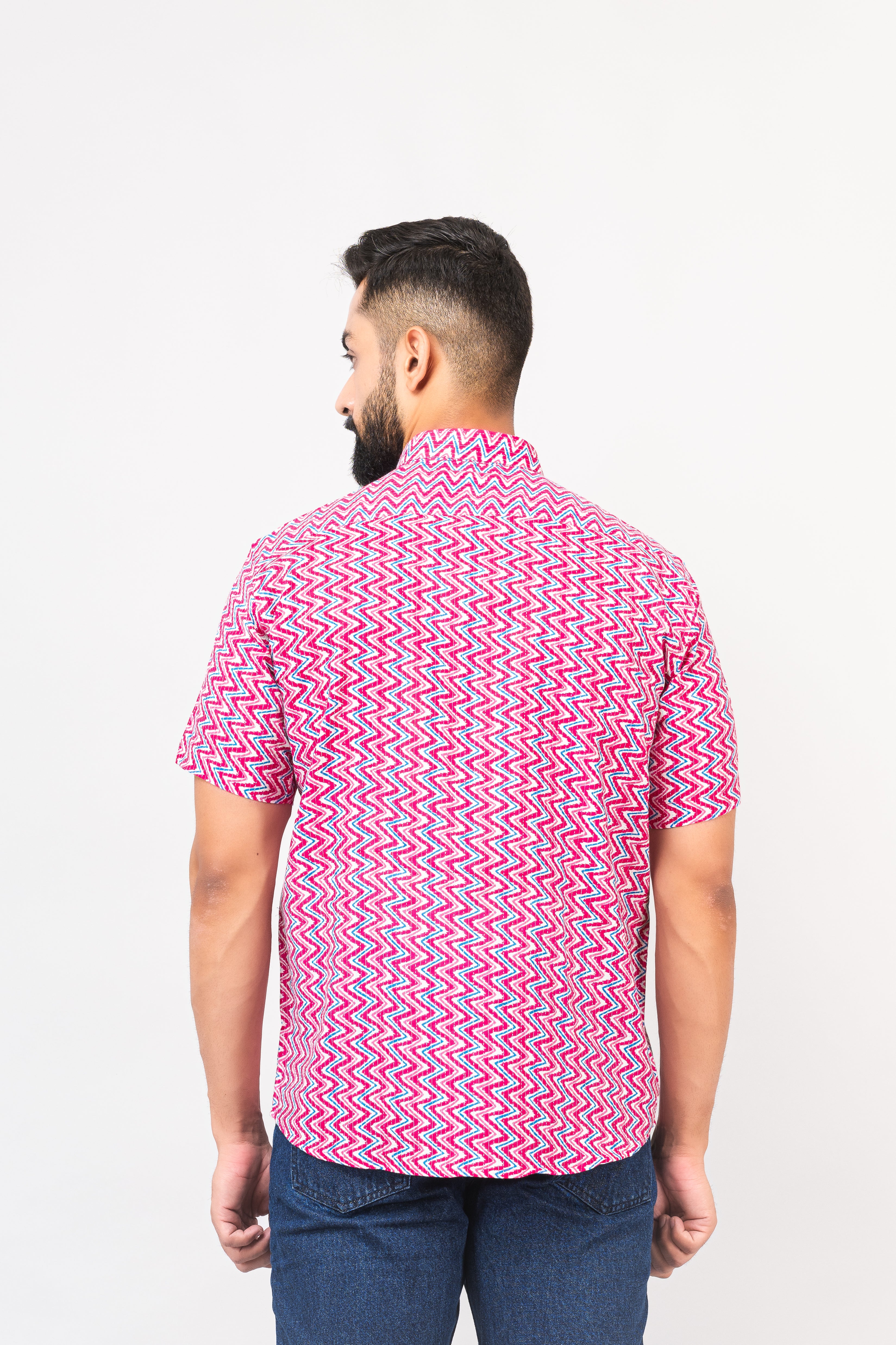Pink Sanganeri Shirt