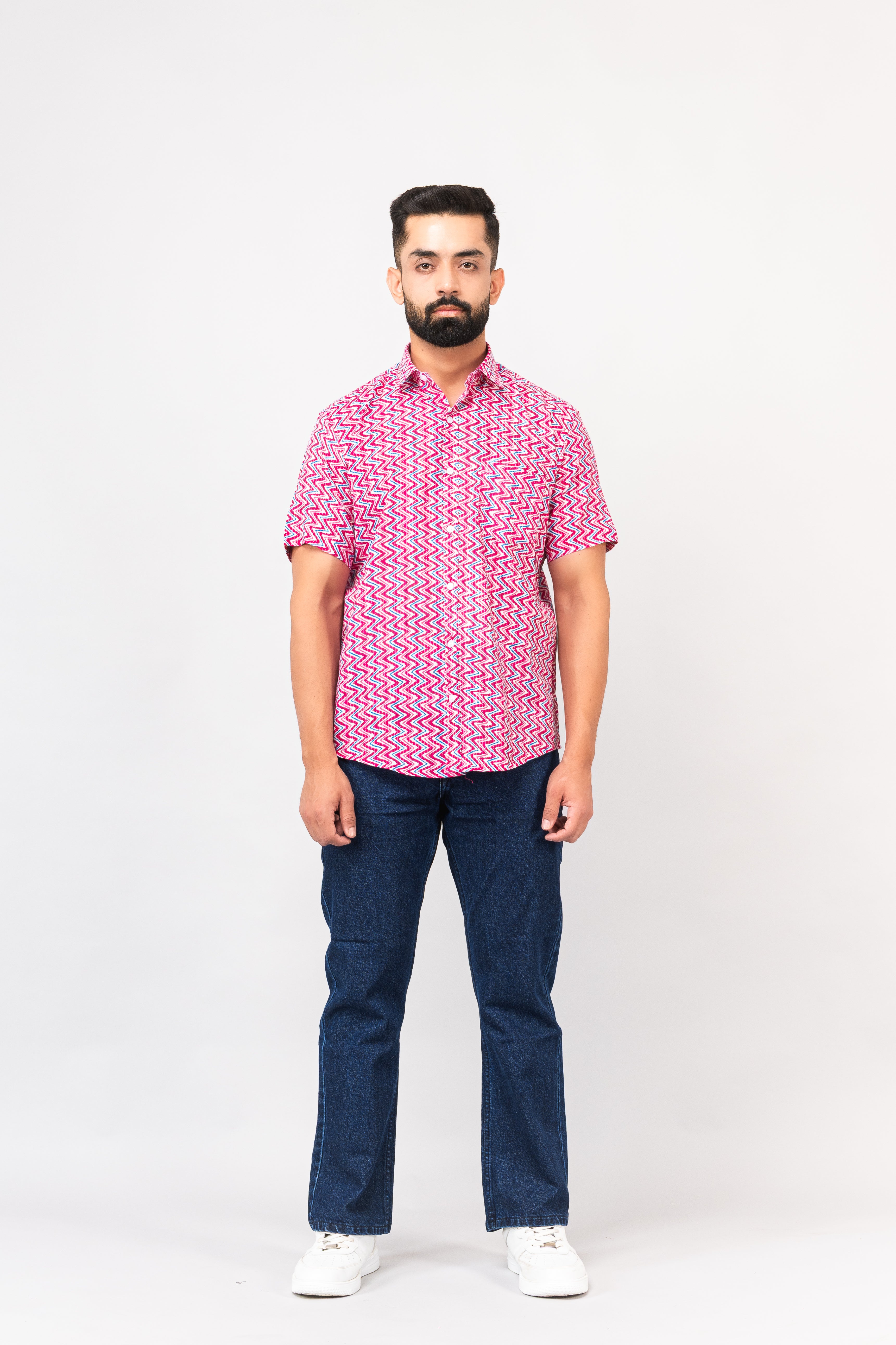 Pink Sanganeri Shirt