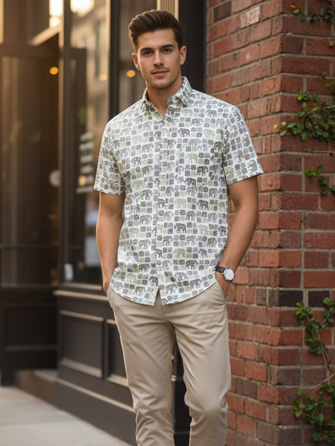 Tistabene Multicolor Half Sleeves Sanganeri Shirt