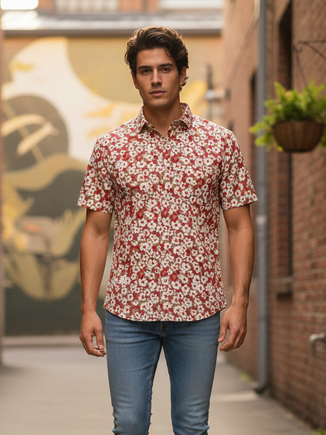 Tistabene Multicolor Half Sleeves Sanganeri Shirt