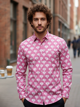 Dusty rose Buti Sanganeri Full Sleeves Shirt