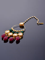 Traditional Kundan Meena Maang Tikka