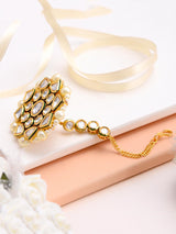 Traditional Kundan Meena Borla Maang Tikka