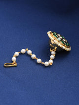 Traditional Kundan Meena Borla Maang Tikka