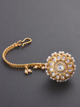 Traditional Kundan Meena Borla Maang Tikka