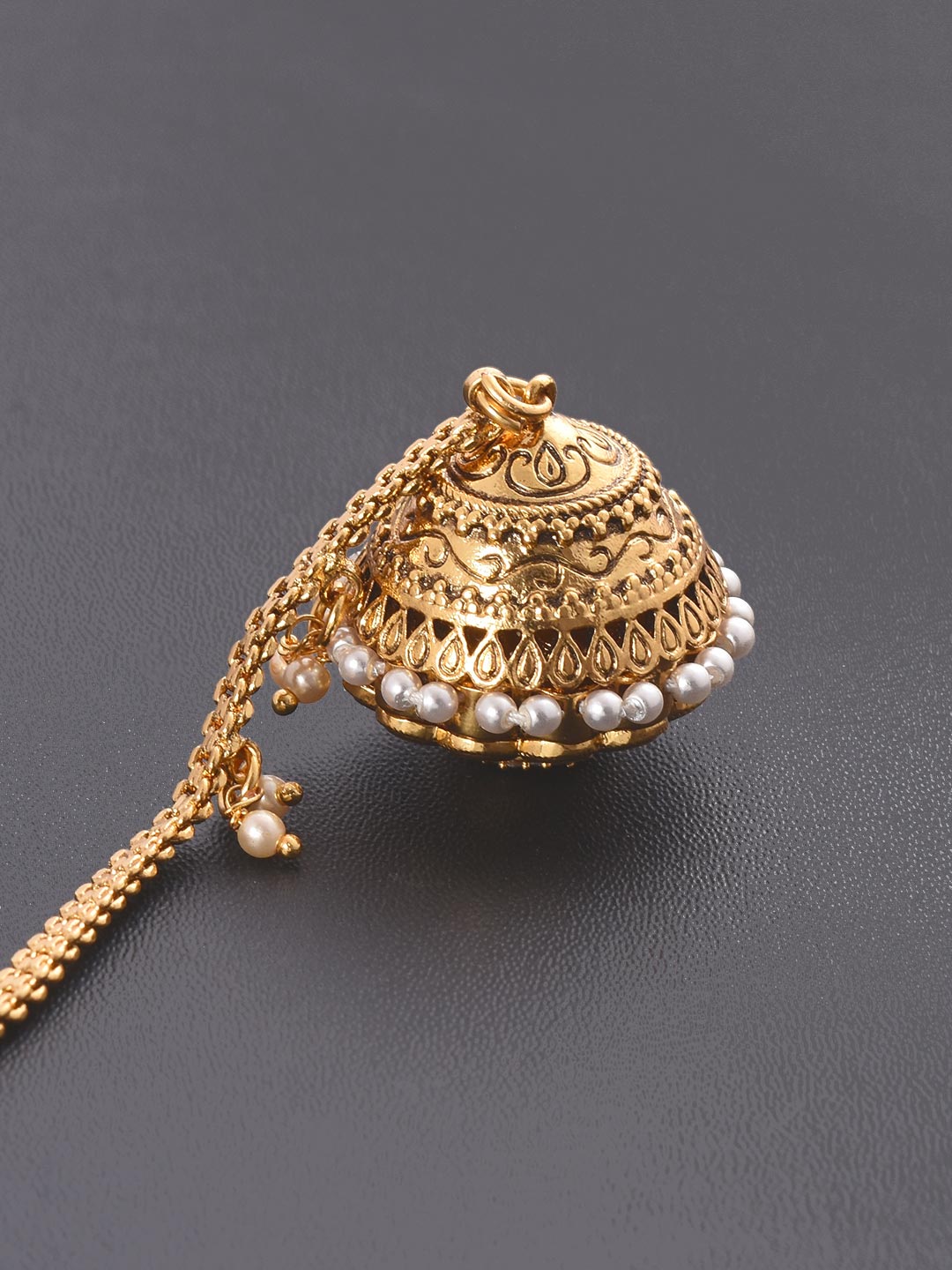 Traditional Kundan Meena Borla Maang Tikka