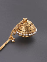 Traditional Kundan Meena Borla Maang Tikka