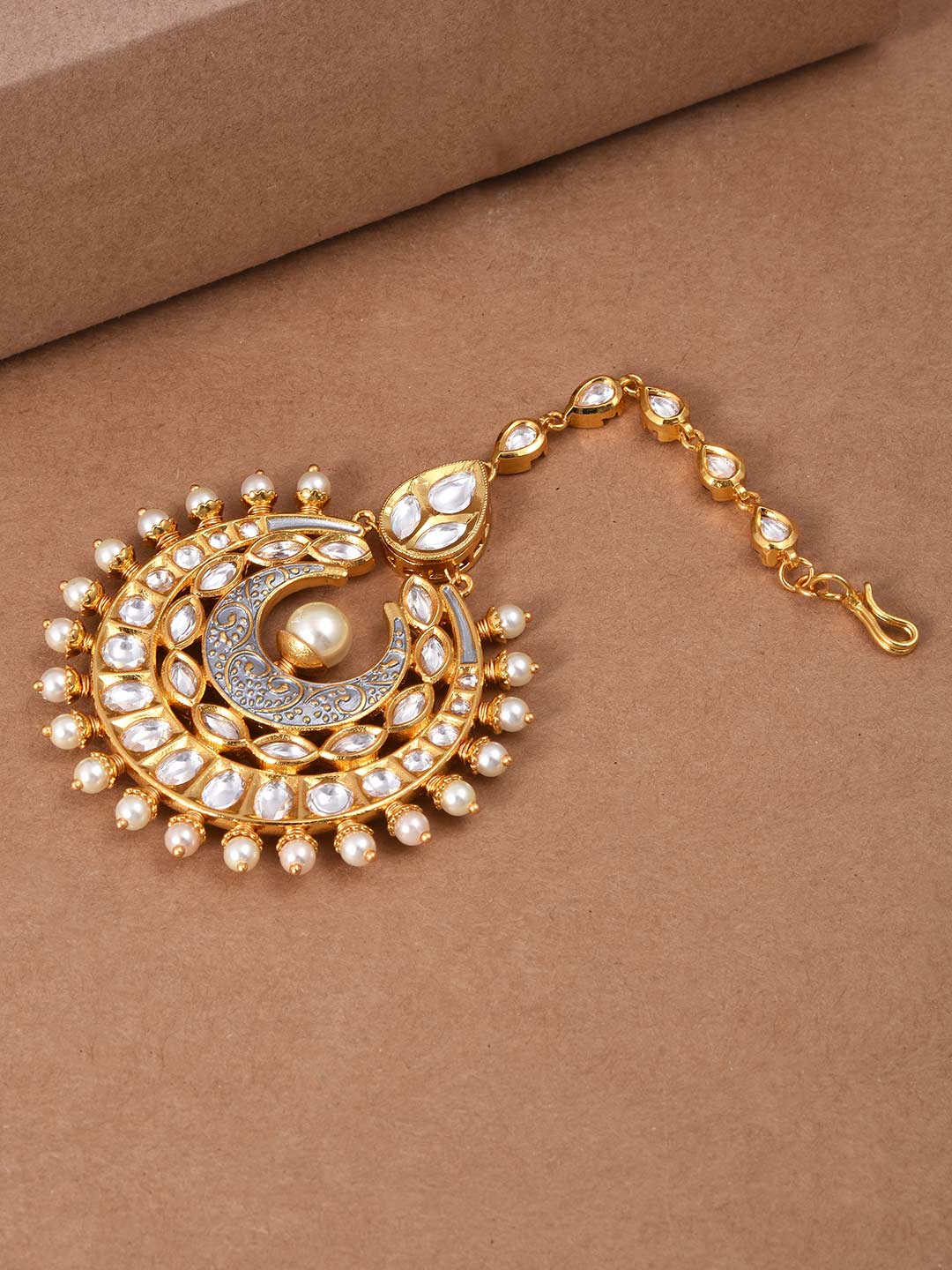 Traditional Enamelled Tikka Maang Tikka