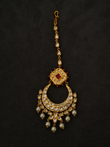 Traditional Kundan Meena Tikka Maang Tikka