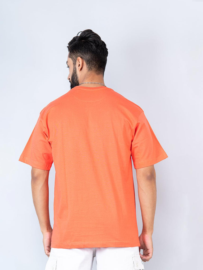 Pastel Red Oversized Cotton T-shirt - Tistabene