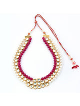 Traditional Beaded Kundan Meena Necklace