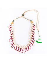 Wire Pearl Beaded Necklace
