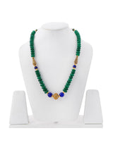 Beaded Green Blue Traditional Necklace