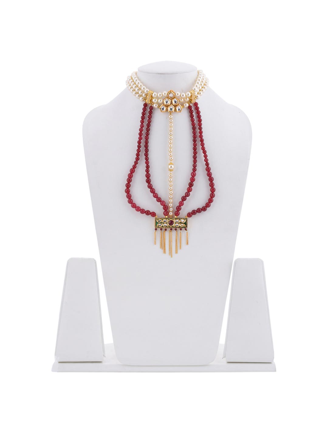 Traditional Beaded Long Necklace