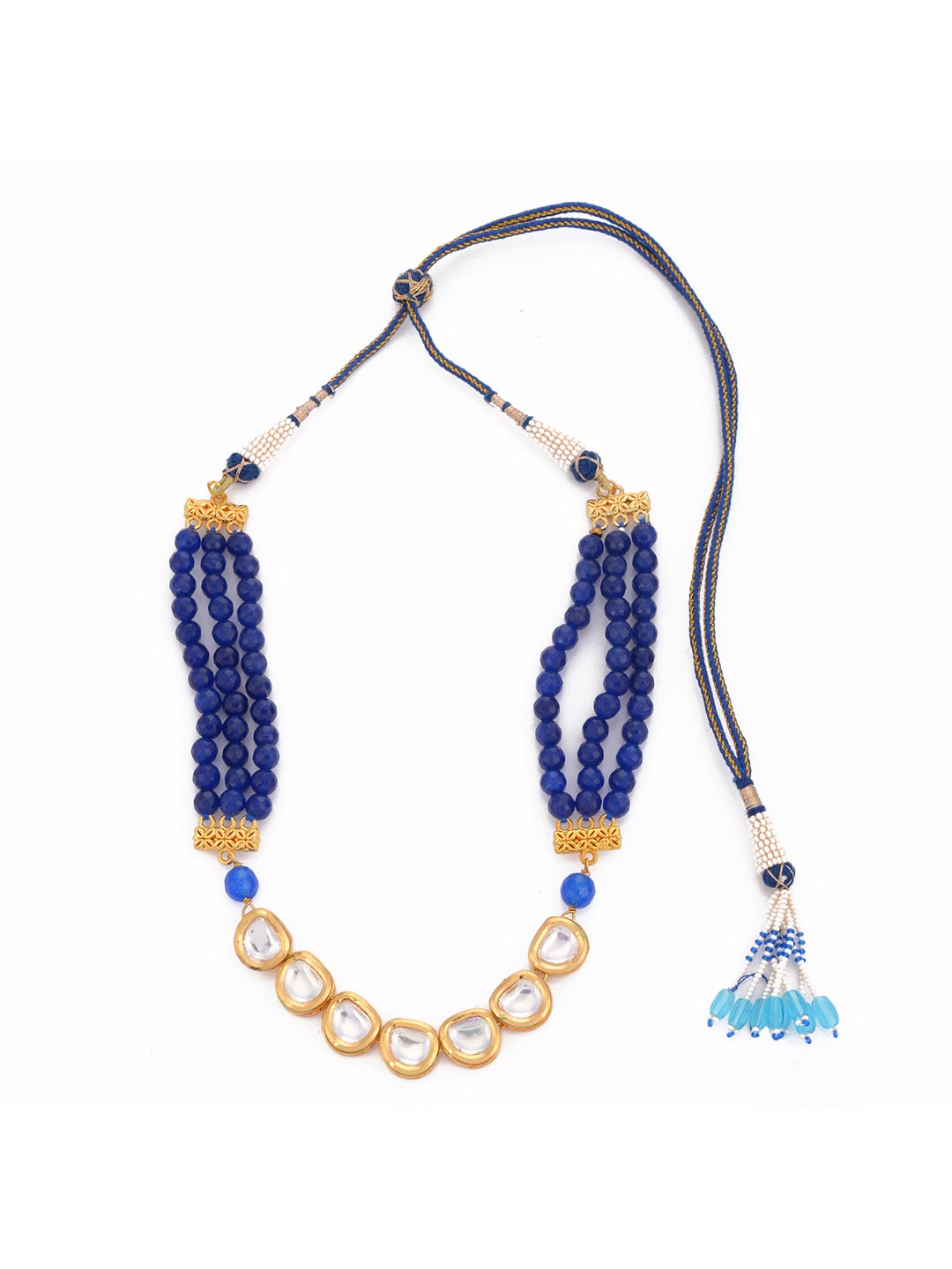 Traditional Kundan Beaded Short Necklace