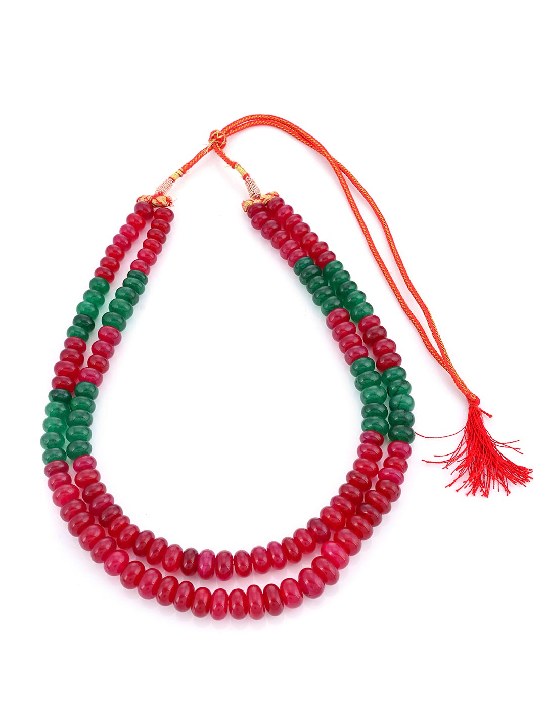 Hand Woven Beaded Panna Manak Necklace