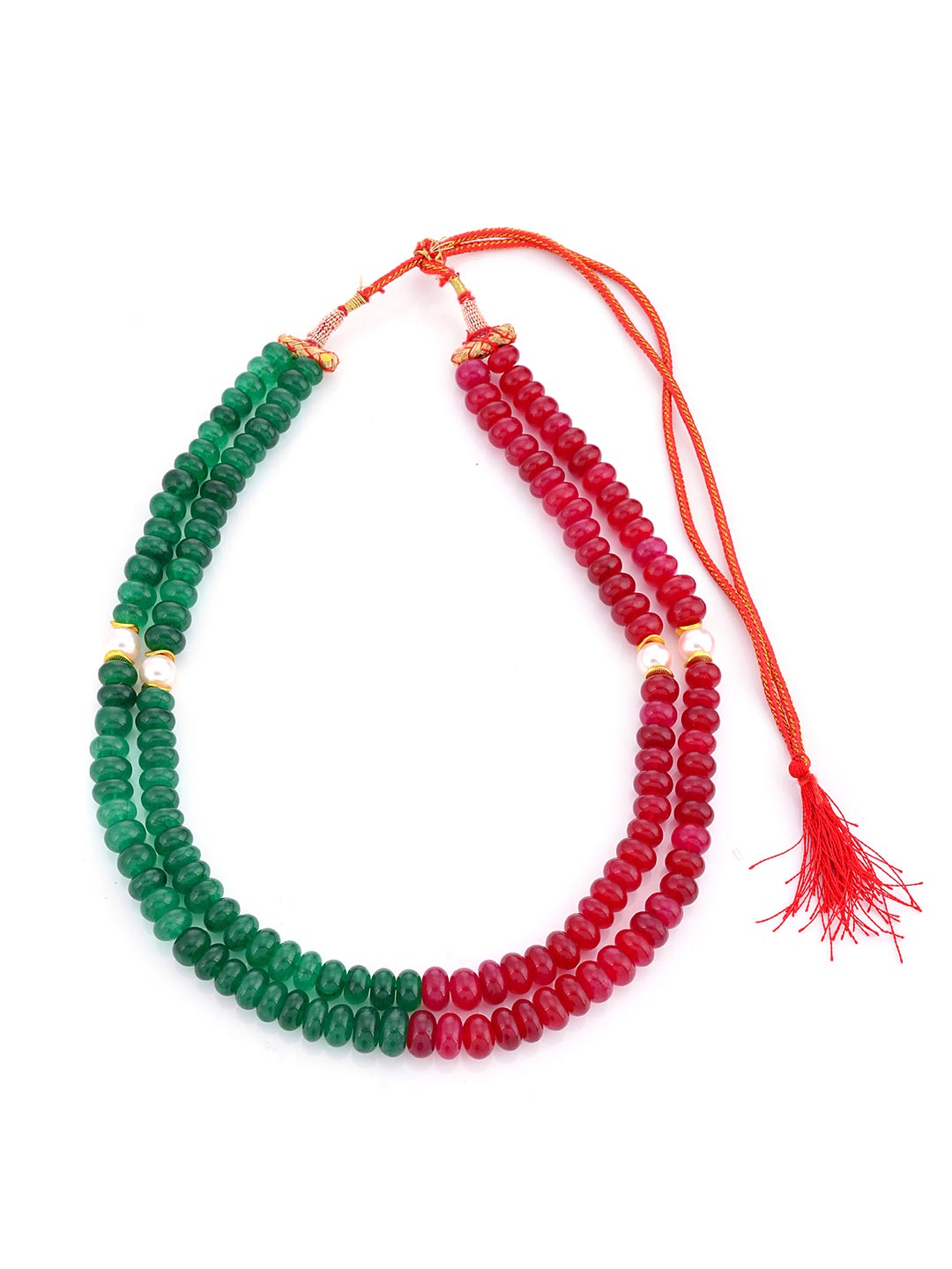 Hand Woven Beaded Panna Manak Necklace