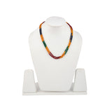 Classic Three Colored Beaded Necklace