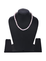 Liliac Bi Colored 8mm Round Beads Single Stranded Necklace