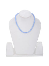 Liliac Blue 8mm Round Beads Single Stranded Necklace