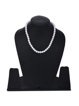 White 10mm Round Beads Single Stranded Necklace