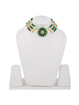 Traditional Beaded Kundan Meena Choker Necklace
