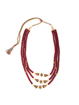 Traditional Meenakari Red Beaded Necklace