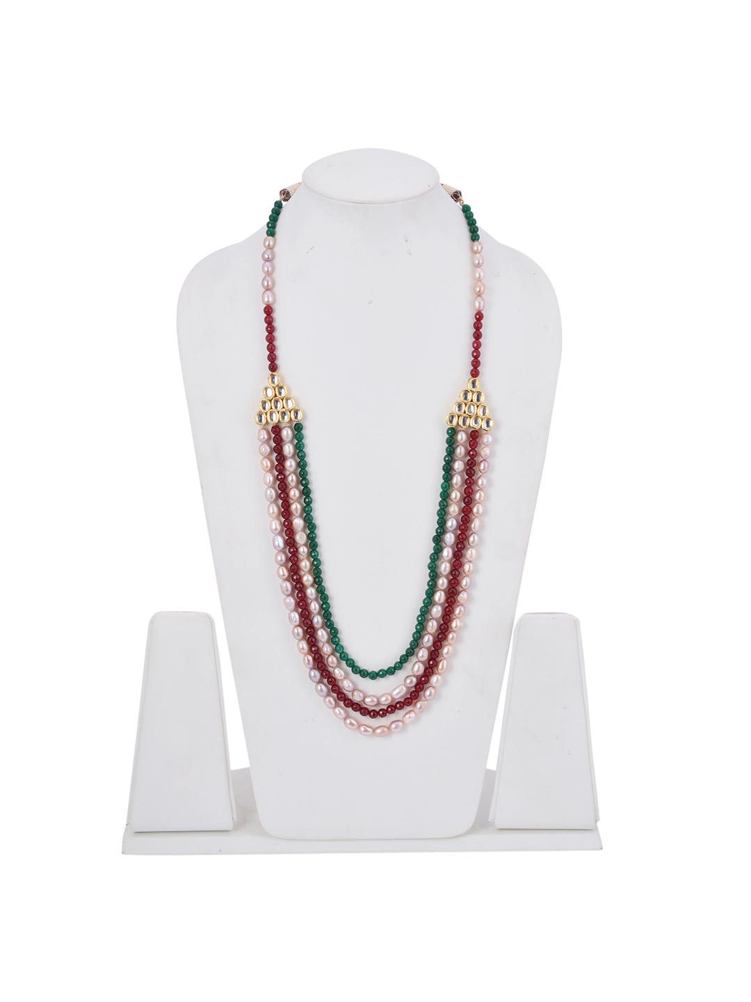 Traditional Kundan and Panna Manak Moti Necklace