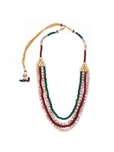 Traditional Kundan and Panna Manak Moti Necklace