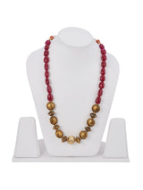 Traditional Single Stranded Antique Red Stones Necklace