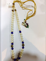 Blue Stones Pearls and Antique Tradtional Necklace