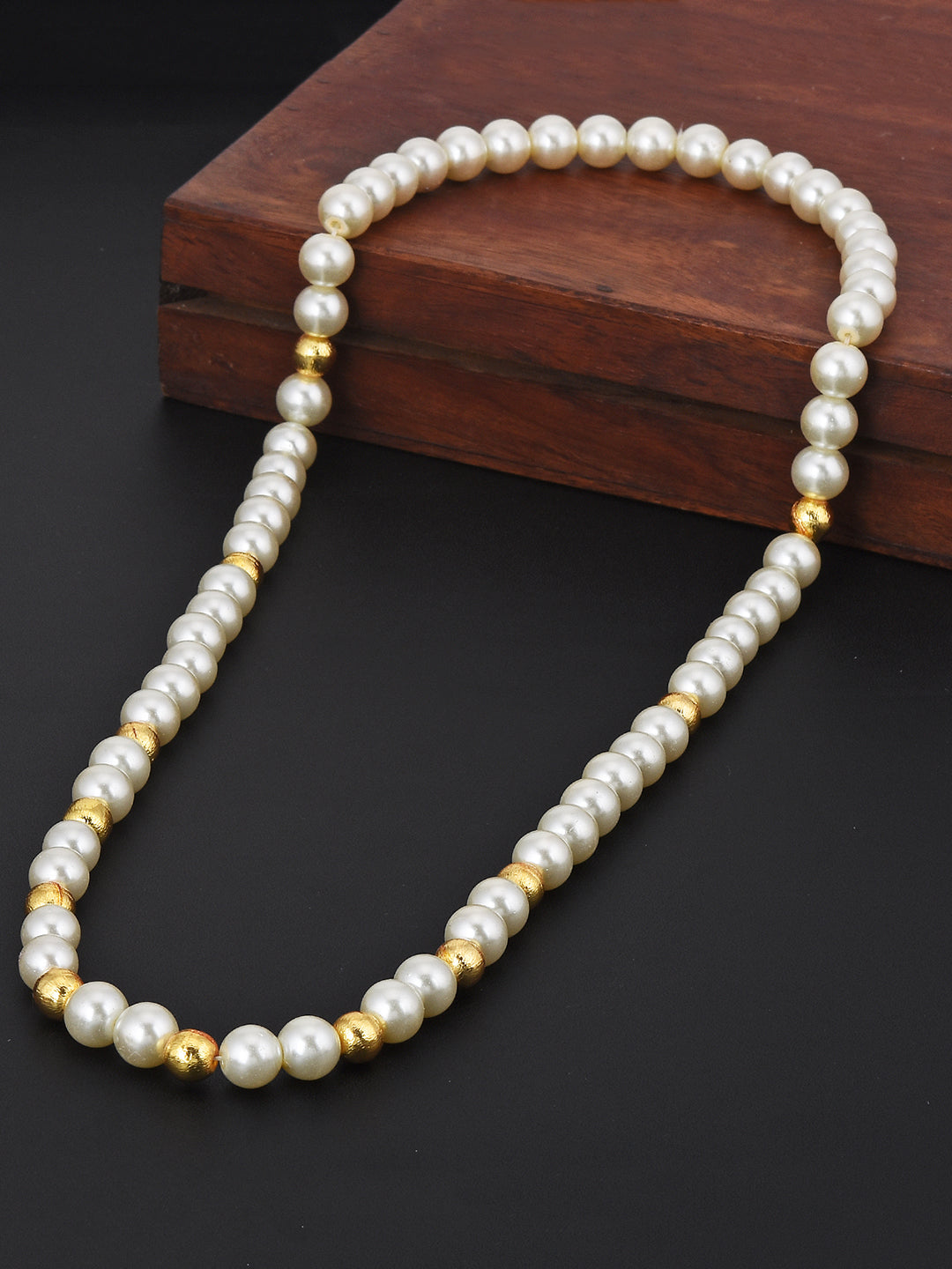 Pearls and Golden Balls Necklace