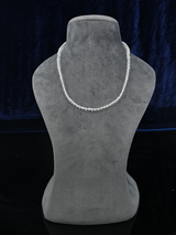 Classic White Transparent Stranded Beaded Mala