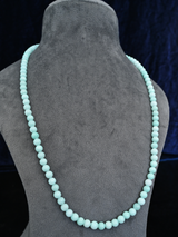 Classic Bluish Single Stranded Beaded Mala