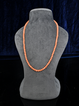 Classic Peach Single Stranded Beaded Mala